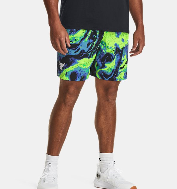 Under Armour Men's Project Rock Woven Printed Shorts
